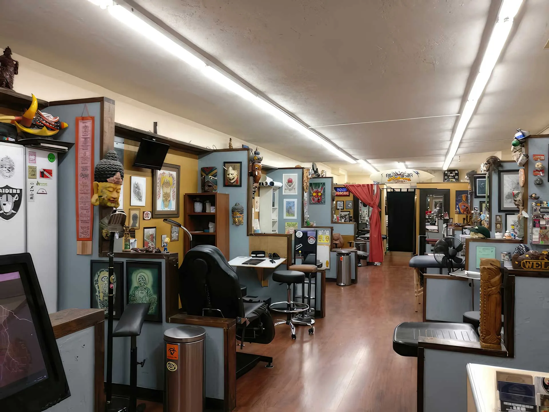 Tattoo workstations at Funhouse